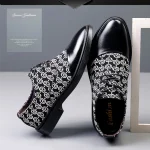 Men Black oxfords shoes - Image 3