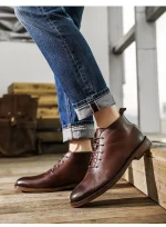 Retro Ankle Boots For Men - Image 14