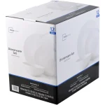 12-Piece White Stoneware Dinnerware Set 4 Dishwasher Microwave Safe Elegant Tableware Bowls Plates Ideal Formal Casual Use - Image 6