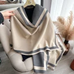 New Warm Luxury Cashmere Scarf Women Plain color Fashion Shawl and Wraps Ladies Blanket Foulard Winter Pashmina Bandana Bufanda - Image 18