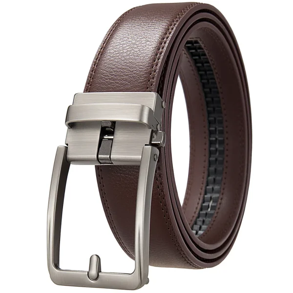 Famous Brand Belt Male Designer Automatic Buckle Genuine Leather Men Belt  Luxury Belts for Men 3.5cm New Black Brown Plus Size - Image 18