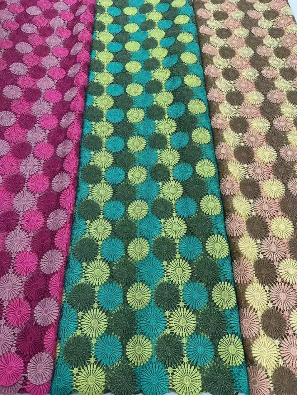 Nigerian Guipure Cord Lace Fabric African Embroidery Fabric 2025 High Quality For Elegant Women Party Sewing Women Asoebi - Image 13