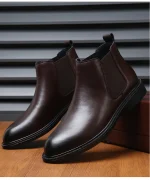 Men's Boots Handmade Leather Ankle Shoes - Image 26