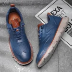 Men's Leather Oxford Sneakers - Image 5