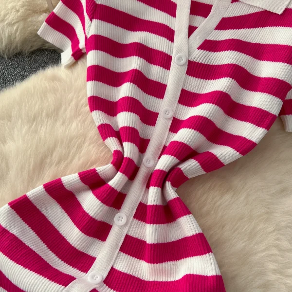 Knit stripe maxi dress - Image 15