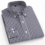 plaid shirts for man slim fit formal casual - Image 6