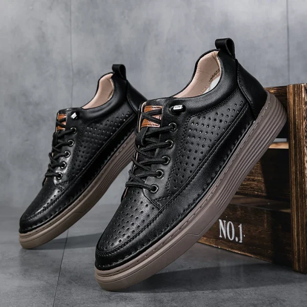 Men Breathable Leather luxe - Image 14