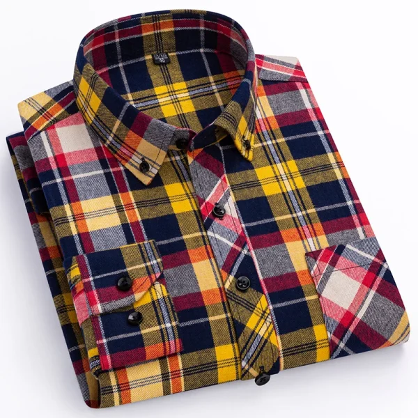 Cotton plaid shirt - Image 13