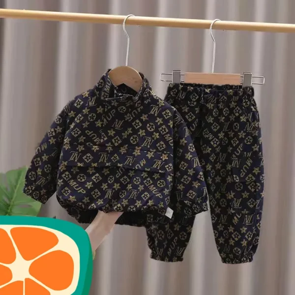 Trendy 2-Piece Autumn Kids' Pullover Set - Image 24