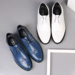 Handmade Men's Black Leather Oxford Shoes - Image 22