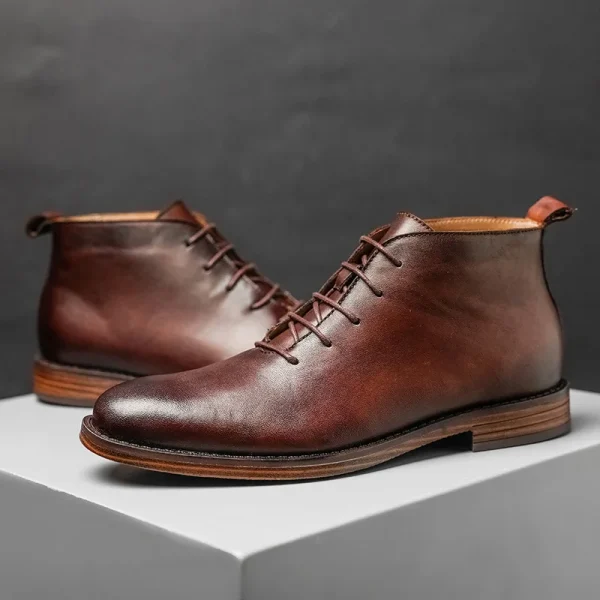 Retro Ankle Boots For Men - Image 3