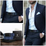 New Mens Belt Automatic Genuine Leather Luxury Belt of Men Male Metal Automatic Buckle Designer High Quality Waist Belt Black - Image 46