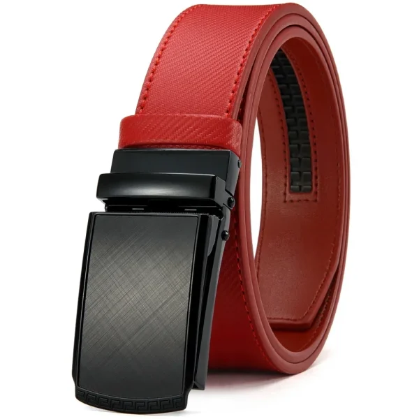 New Mens Belt Automatic Genuine Leather Luxury Belt of Men Male Metal Automatic Buckle Designer High Quality Waist Belt Black - Image 31