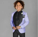 Boys' 3-Piece Jacquard Tuxedo Set - Image 14