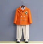 Kids' 3-Piece Formal Blue Suit - Image 25