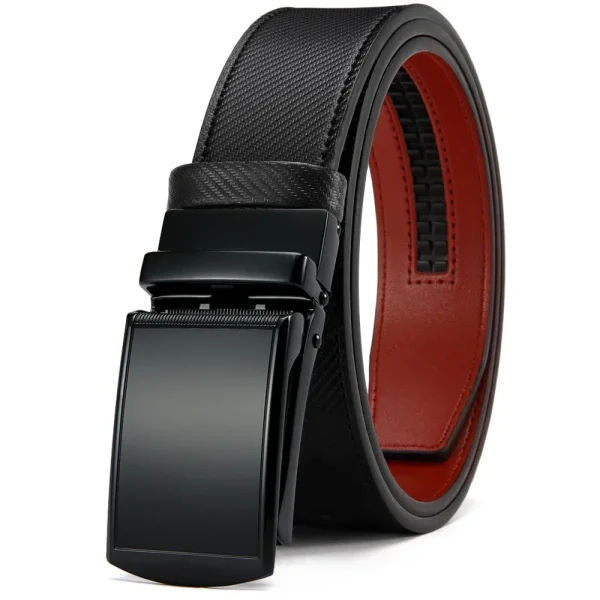 New Mens Belt Automatic Genuine Leather Luxury Belt of Men Male Metal Automatic Buckle Designer High Quality Waist Belt Black - Image 29