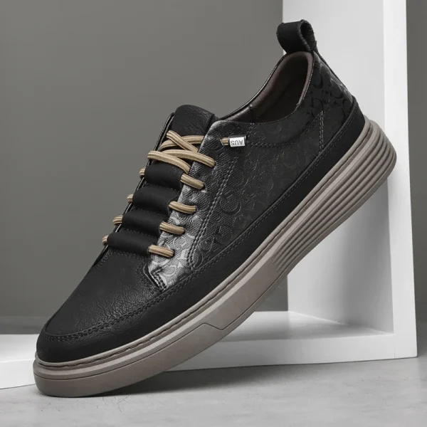 Men Skateboarding Shoes Leather - Image 6