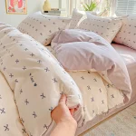 1pc Purple Lavender Printed Duvet Cover Single/Queen/King Size Quilt Cover for Double Bed Flower housse de couette220x240cm - Image 7