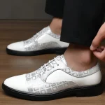 Men Black oxfords shoes - Image 7