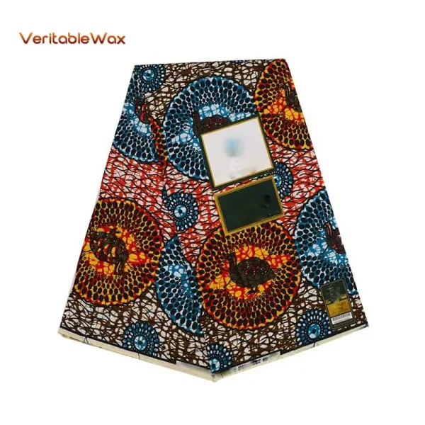 2023 African Wax Print Fabric Wholesale New Wax Prints African Latest Tissu Wax Ankara African Wax Print Fabric 6 Yards A-4 - Image 6