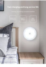 Motion Sensor Light With Remote Control USB Rechargeable Timer Night Light Dimmable LED Lamp Stairs Hallway Cabinet Nightlight - Image 11