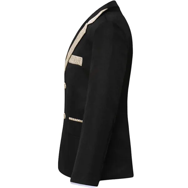 Boys' 5-Piece Slim Fit Gold Rim Suit - Image 11