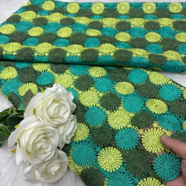 Nigerian Guipure Cord Lace Fabric African Embroidery Fabric 2025 High Quality For Elegant Women Party Sewing Women Asoebi - Image 14