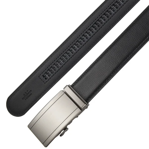 Famous Brand Belt Male Designer Automatic Buckle Genuine Leather Men Belt  Luxury Belts for Men 3.5cm New Black Brown Plus Size - Image 23