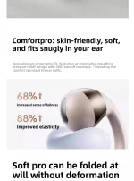 Open-Ear Headphones, Clip-On Earbuds-Wireless Bluetooth Earbuds with Microphone EarHook Sports HiFi Sound Headset - Image 12