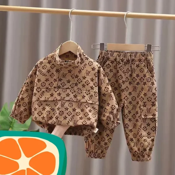 Trendy 2-Piece Autumn Kids' Pullover Set - Image 7