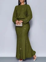 Women's Long Sleeve Bodycon Dress - Image 18