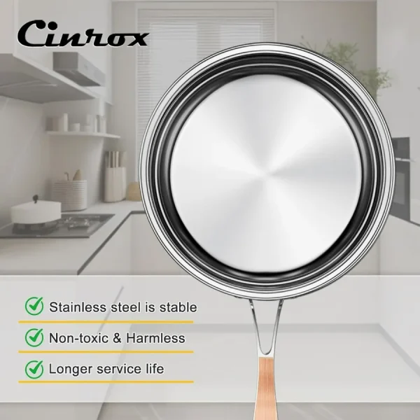 Cookware Set with 10 Pieces Including Fry Pan - Image 8