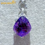 SACEGEMS Luxury Natural Amethyst Statement Necklace