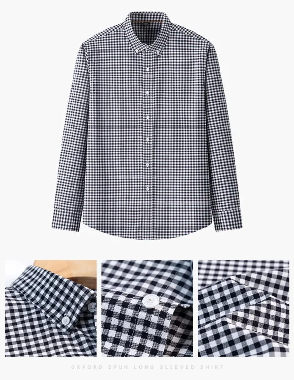 plaid shirts for man slim fit formal casual - Image 21