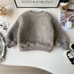 Girls' 2-Piece Winter Velvet Skirt & Sweatshirt Set - Image 7