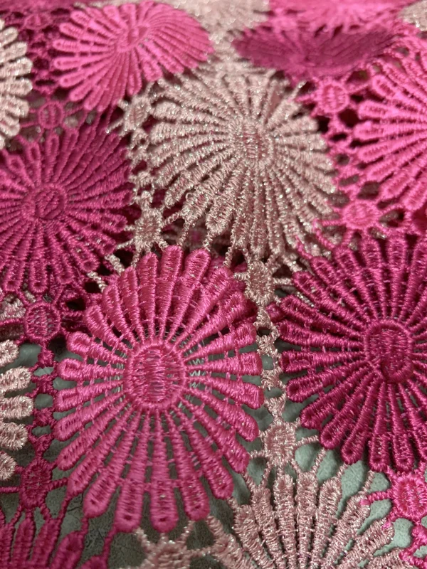 Nigerian Guipure Cord Lace Fabric African Embroidery Fabric 2025 High Quality For Elegant Women Party Sewing Women Asoebi - Image 5