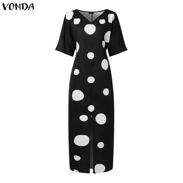 Bohemian Print Midi Dress - Image 16