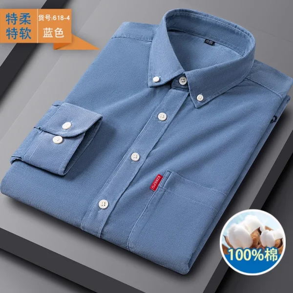 Men's Regular-Fit Corduroy Shirt - Image 9