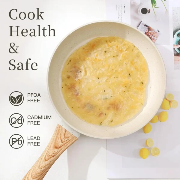 16-Piece Non-Stick Cookware Set with Pots, Pans, - Image 5