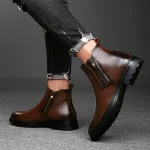 Leather Chelsea Men's Boots - Image 19