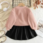 Bear Leader Girls' Plush A-Line 2-Piece Set - Image 17