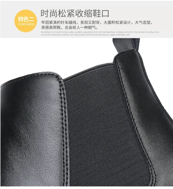 Men's Boots Handmade Leather Ankle Shoes - Image 18