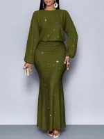 Women's Long Sleeve Bodycon Dress - Image 17