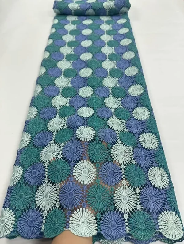 Nigerian Guipure Cord Lace Fabric African Embroidery Fabric 2025 High Quality For Elegant Women Party Sewing Women Asoebi - Image 10