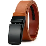 New Mens Belt Automatic Genuine Leather Luxury Belt of Men Male Metal Automatic Buckle Designer High Quality Waist Belt Black - Image 34