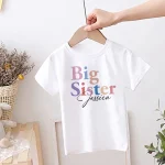 Personalized Sibling T-Shirt Set ​Custom "Big Brother" and "Little Sister" - Image 5