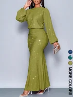 Women's Long Sleeve Bodycon Dress - Image 8