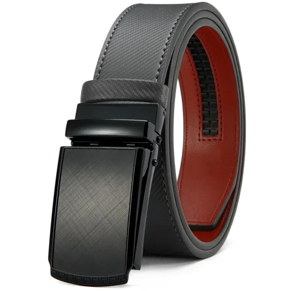 New Mens Belt Automatic Genuine Leather Luxury Belt of Men Male Metal Automatic Buckle Designer High Quality Waist Belt Black - Image 30
