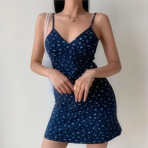 Women's French Subtle Gentle Style Satin Dress - Image 6