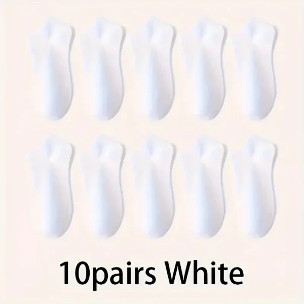 5/10-Pack Unisex Comfort-Fit Ankle Socks For All, Breathable & Lightweight - Ideal For Sports & Daily Wear - Image 11